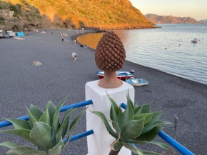 Casa Il Nido di Rinella, terrazza su una spiaggia di sabbia